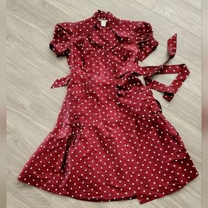 DVF taffeta polka dot Betty dress 👗